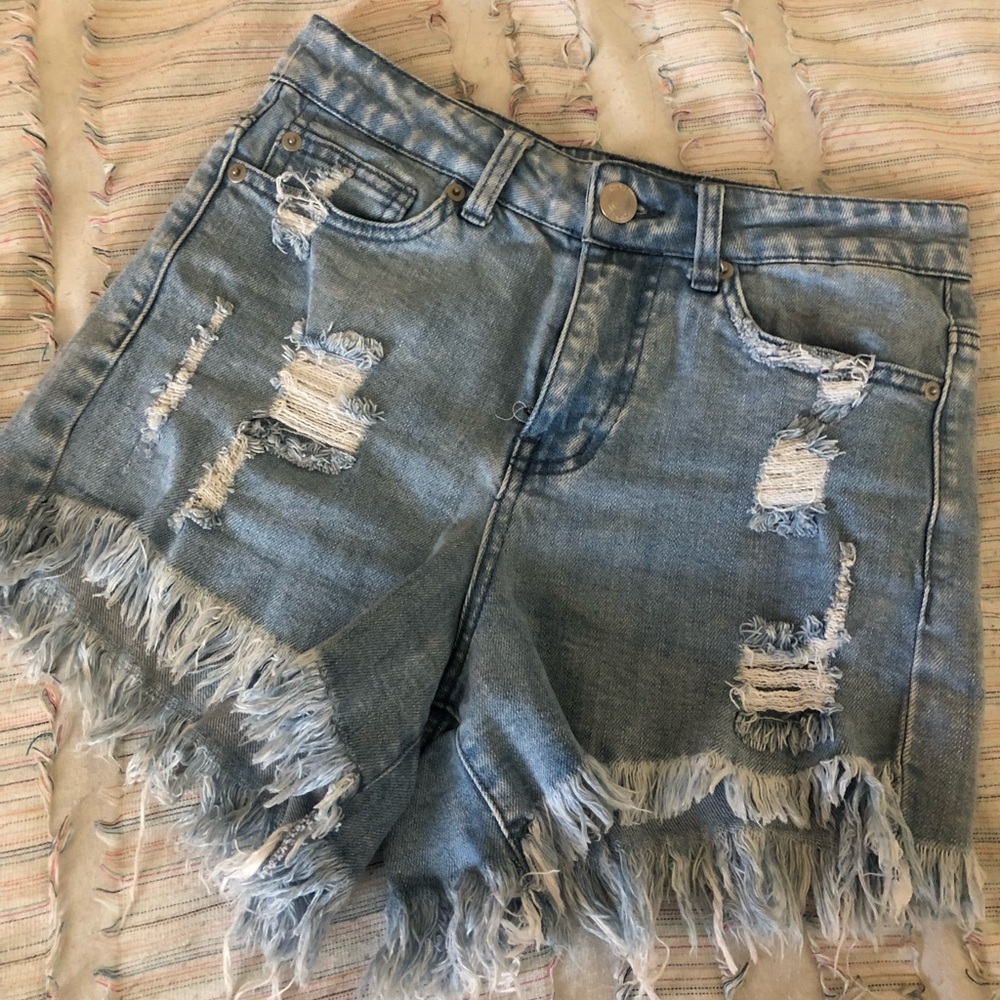High wasted jean shorts!